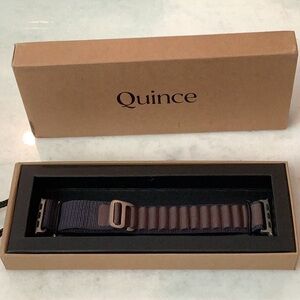 Quince Dark Brown Apple Watch Strap, Brand New
